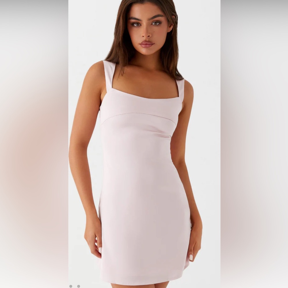 Peppermayo pink satin dress, size 2